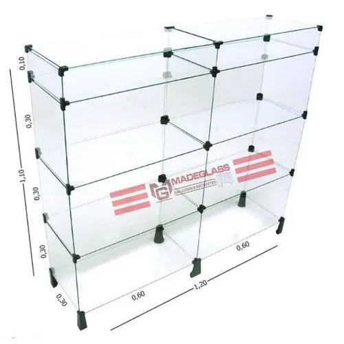 Balcão Vitrine de Vidro em 12x sem juros no cartão de crédito