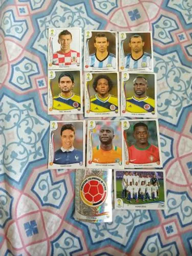 Lote Figurinhas cromos auto adesivos colantes copa do mundo 2014 fifa brasil