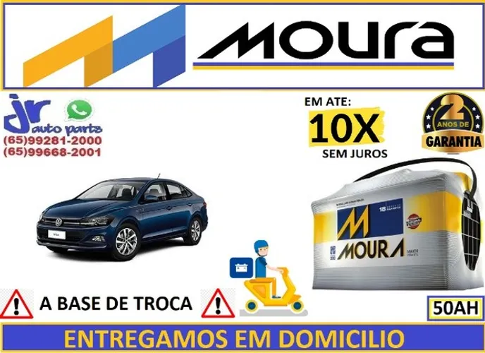 Bateria Moura Virtus 1.0/1.6 (2018) 50Ah 12v