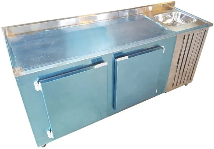 Balcão de serviço com Cuba Inox 1,90m 