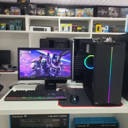 PC Gamer Novo + Monitor 21pl intel core i3 + GT 1030 1 ano de garantia e em até 12x