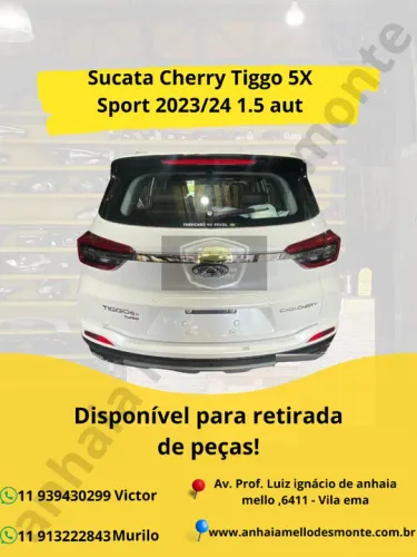 Sucata Cherry Tiggo 5X Sport 2023/24 1.5 aut