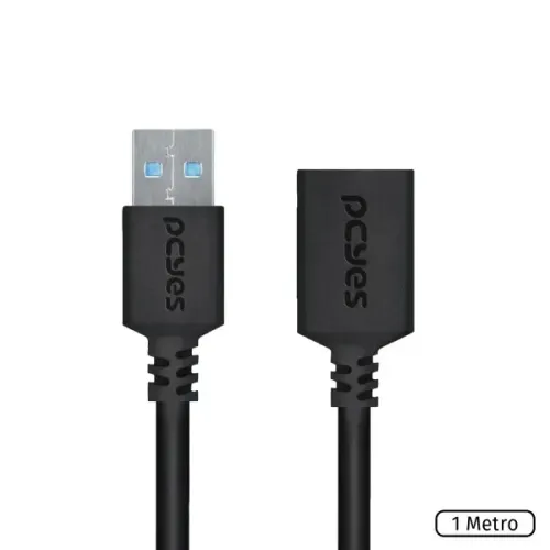 Cabo Extensor Usb 3.0 Macho Femea 1M - Puamf3-1 PCYes Loja Coimbra Computadores Entregamos