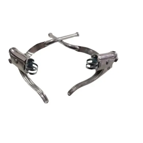 Par de maçanetas de freios alumínio c/ comando auxiliares estilo Caloi 10 / Monark 10.