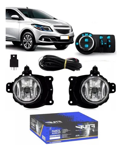 Kit Farol Milha Onix 2012 2013 A 2019 Botão Modelo Original
