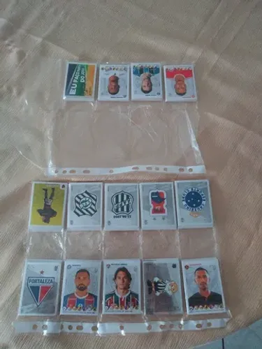 Lote completo das figurinhas do Campeonato Brasileiro 2020.
