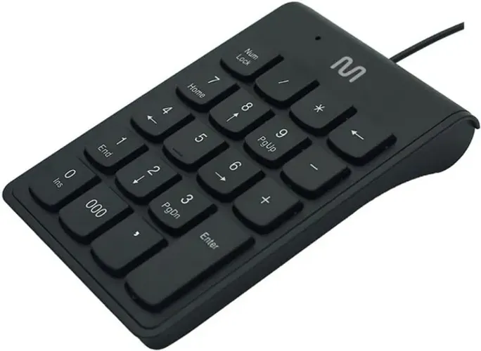 Teclado Numérico Multilaser Com Fio Usb 20 Teclas Preto - Tc229