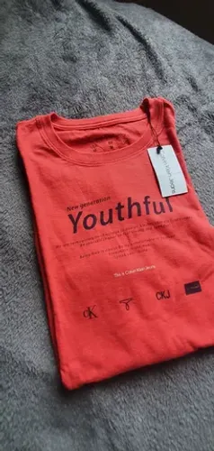 Camiseta Calvin Klein Jeans, M, vermelha