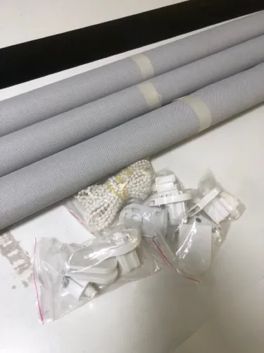 Cortinas Rolô Cinza - Prontas para Instalação 