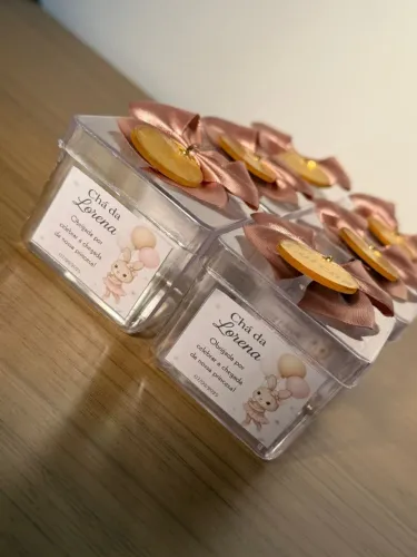 Lembrancinha Caixa de Acrilico Personalizada