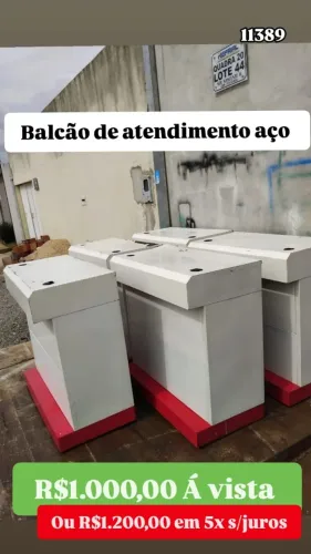 BALCAO DE ATENDIMENTO AÇO USADO