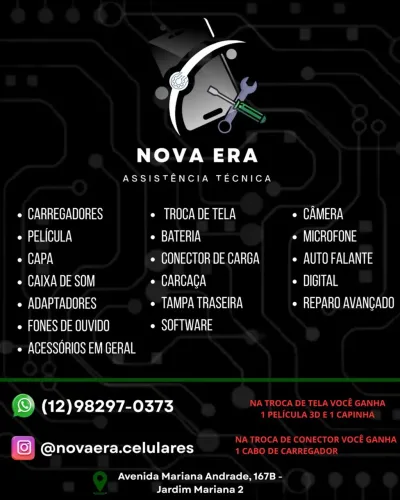 Nova Era Assistência Técnica - Conserto e Acessórios para Celulares