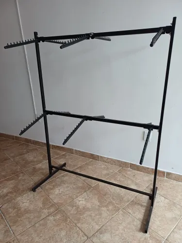 Expositor de ferro roupa arara centro loja arara 2 andares