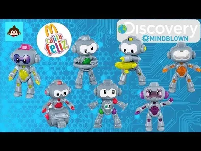 Bonecos Robôs Discovery Mindblown McDonald's