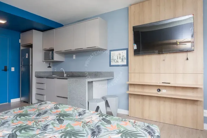 Apartamento mobiliado para alugar no Mont Serrat com 1 quarto