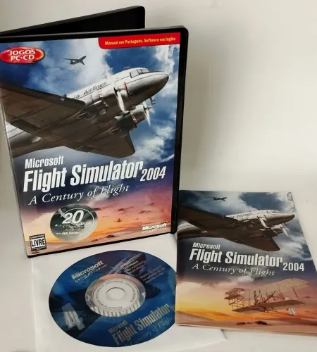 Microsoft Flight Simulator 2004: A Century of Flight. Original em Ótimo Estado