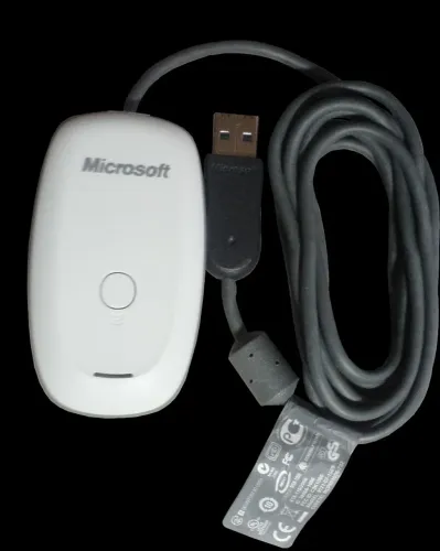 ADAPTADOR PARA CONTROLE XBOX 360 SEM FIO ORIGINAL MICROSOFT  JOGAR PC COMPUTADOR NOTEBOOK 