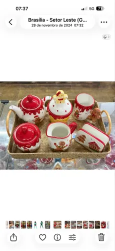 Jogo de Chá/Café Gingerbread