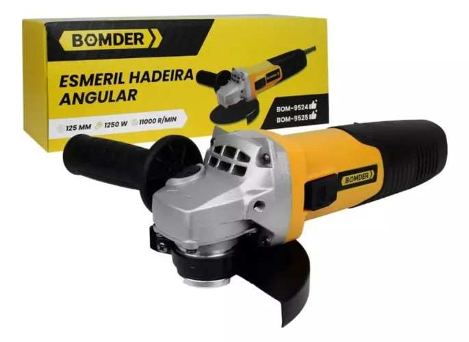 Esmerilhadeira Angular 220V Lixadeira Ferramenta Elétrica 1250W