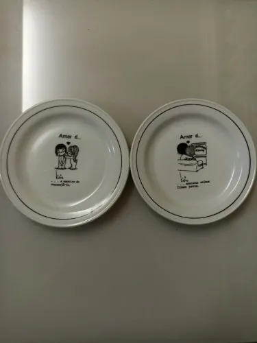 2 pratos ou pinga joia da coleção amar é...
