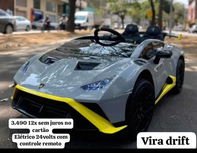 CARRINHO ELÉTRICO INFANTIL LAMBORGHINI DRIFT 24VOLTS 