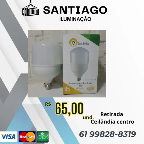 Lâmpada bulbo 65w 4000k 