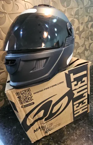 Capacete Pro Tork Viseira Fumê preto fosco