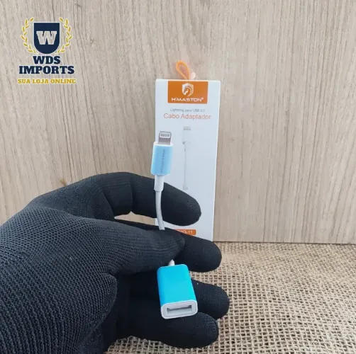 Cabo Adaptador Lightning compatível Iphone para Usb