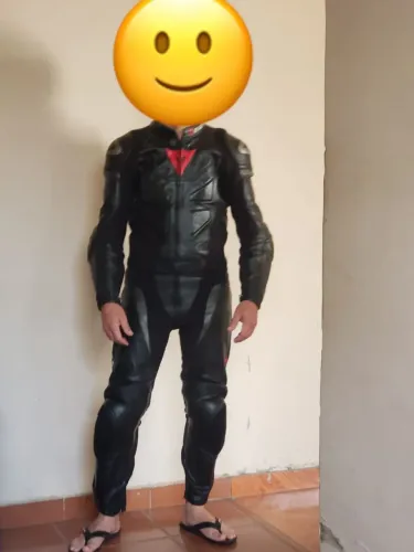 Macacão de Motociclista Couro Dainese