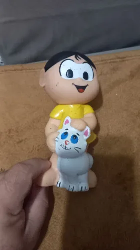Magali Boneca da Turma da Mônica com gatinho 