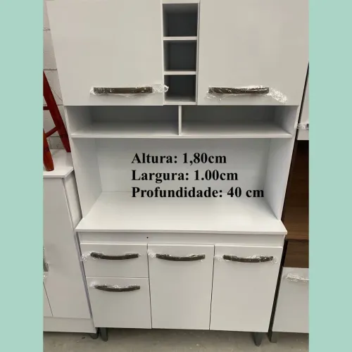 Armário branco de cozinha - entrego hoje