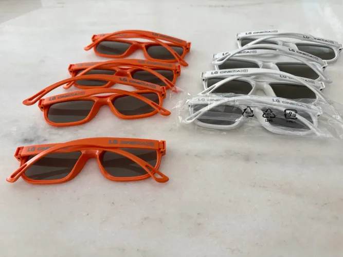 Lote com 8 Pares de Óculos 3D LG Cinema - Originais - Somente Lote