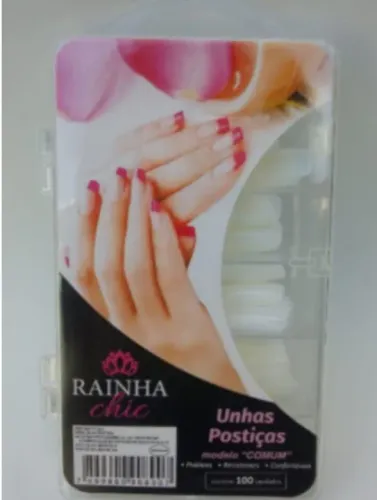 Kit Unhas Postiças Comum Rainha Chic