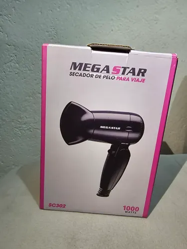 Mini Secador de cabelo megastar 1000w