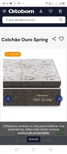 Colchão Ouro Sping Size