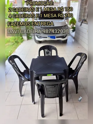 MESA NEGRETTA JZ PLASTICA US HH ENTREGO HOJE