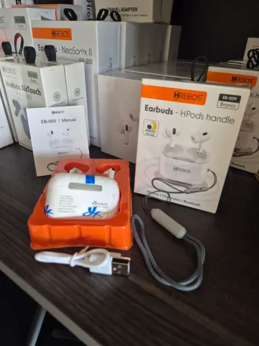 Fone de ouvido Bluetooth HREBOS Earbuds