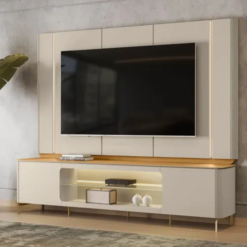 RACK E PAINEL ELEGÂNCIA ALTO PADRÃO DE REQUINTE SURPREENDA-SE!! YWYTT