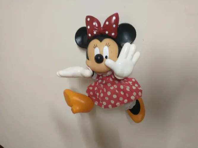 Antiga Boneca Minnie Articulada Original Disney 22cm anos 90