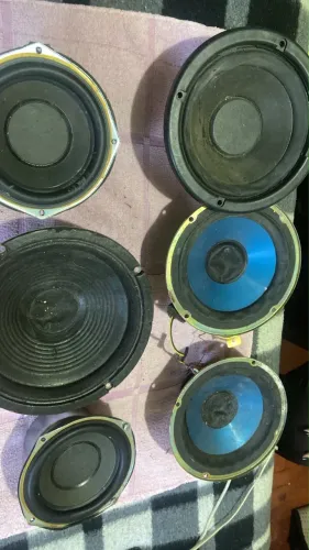 Lote Com 8 Alto-falantes Variados e Subwoofers para Projetos / Caixa bom