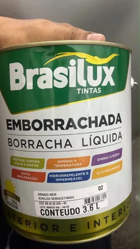 Tinta emborrachada líquida branco neve 