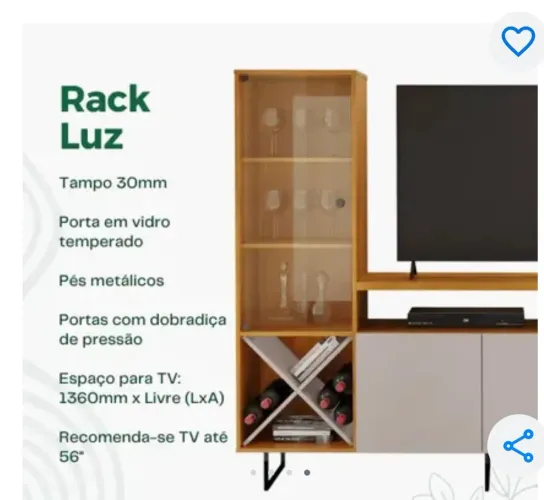 Rack Tv - até 60 polegadas
