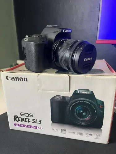 Câmera Canon SL3 Perfeito Estado - Completo Na Caixa