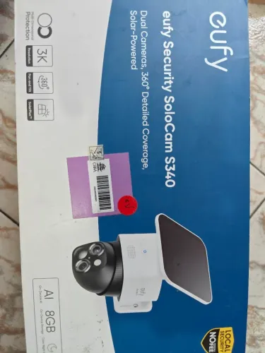 Câmera EUFY da ANKER Dual câmera 360° 3K resolução com carregamento SOLAR
