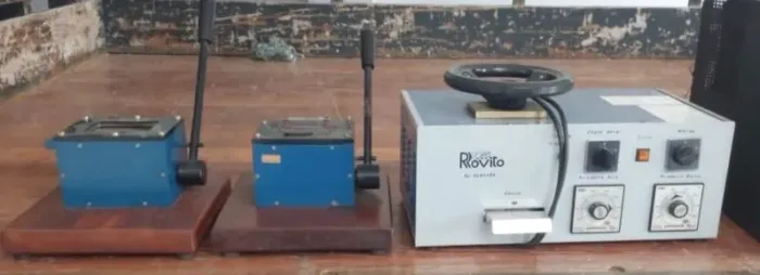 Combo Gráfica: Plastificadora de PVC Rovito + Cortador de Crachás + Furador Ovoide