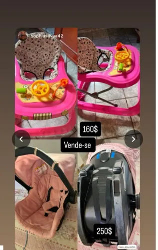 Vendo bb conforto , e andador