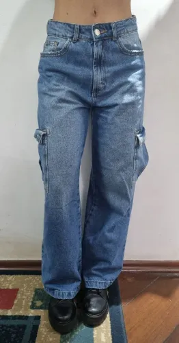Calça baggy feminina YOUCOM tamanho 38 usada uma única vez em estado de nova.