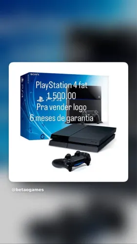 VENDO PLAYSTATION 4 FAT