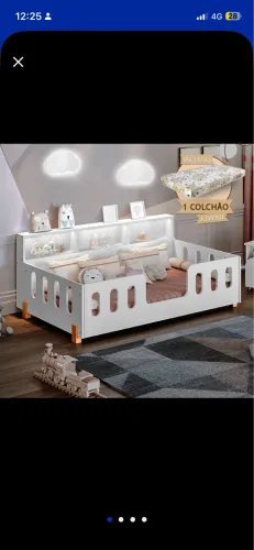 Cama Montessoriana com colchão