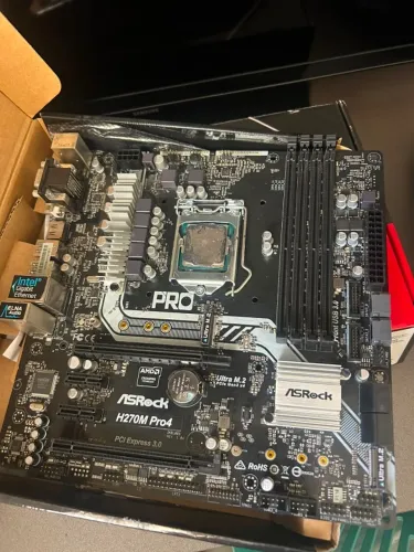Placa mãe H270M PRO 4 + Processador intel i5 7600